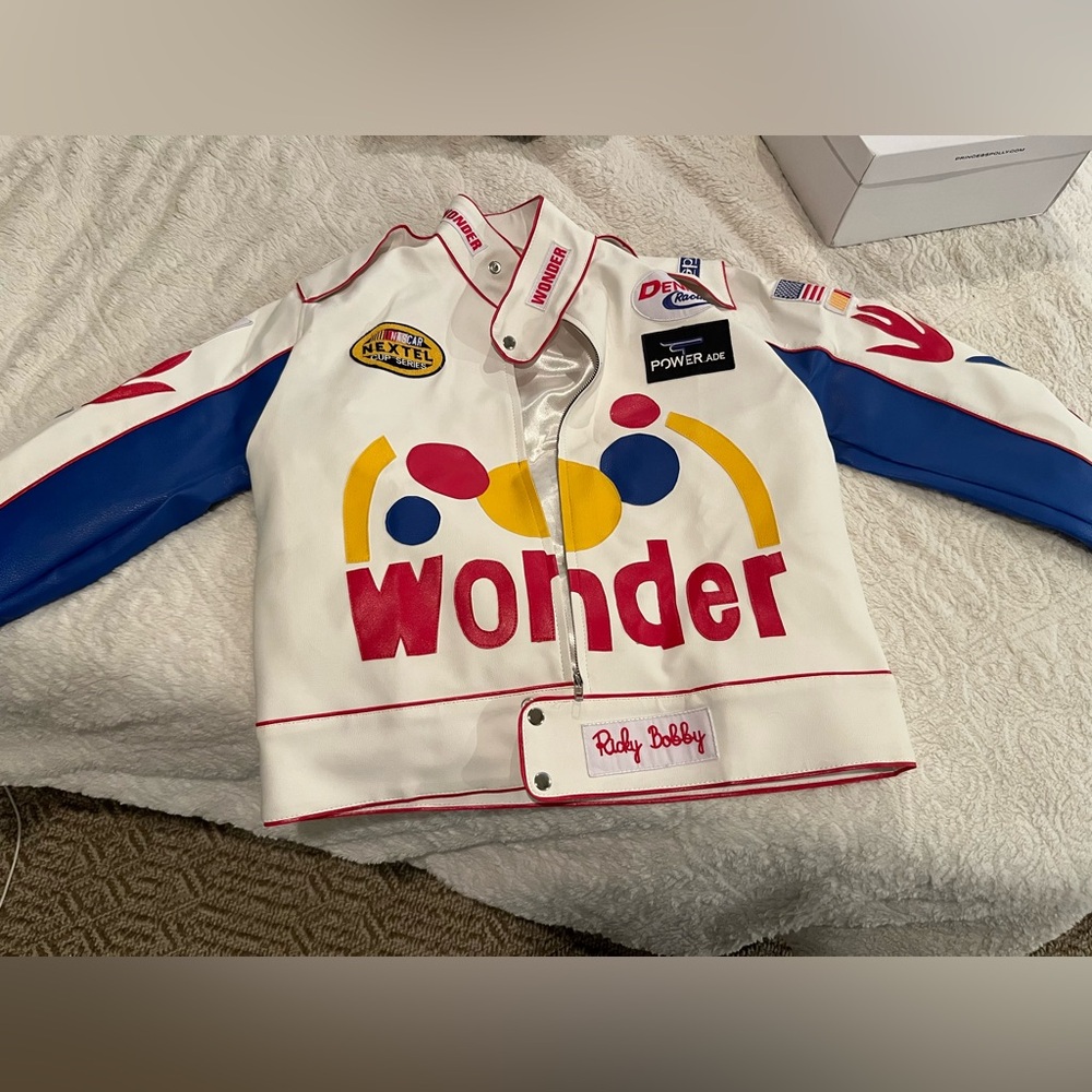 Size medium talladega nights leather jacket